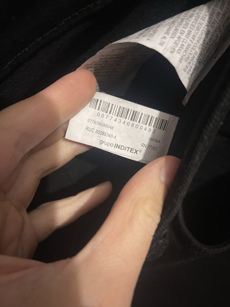Штани чоловічі Zara 48 розмір чорні