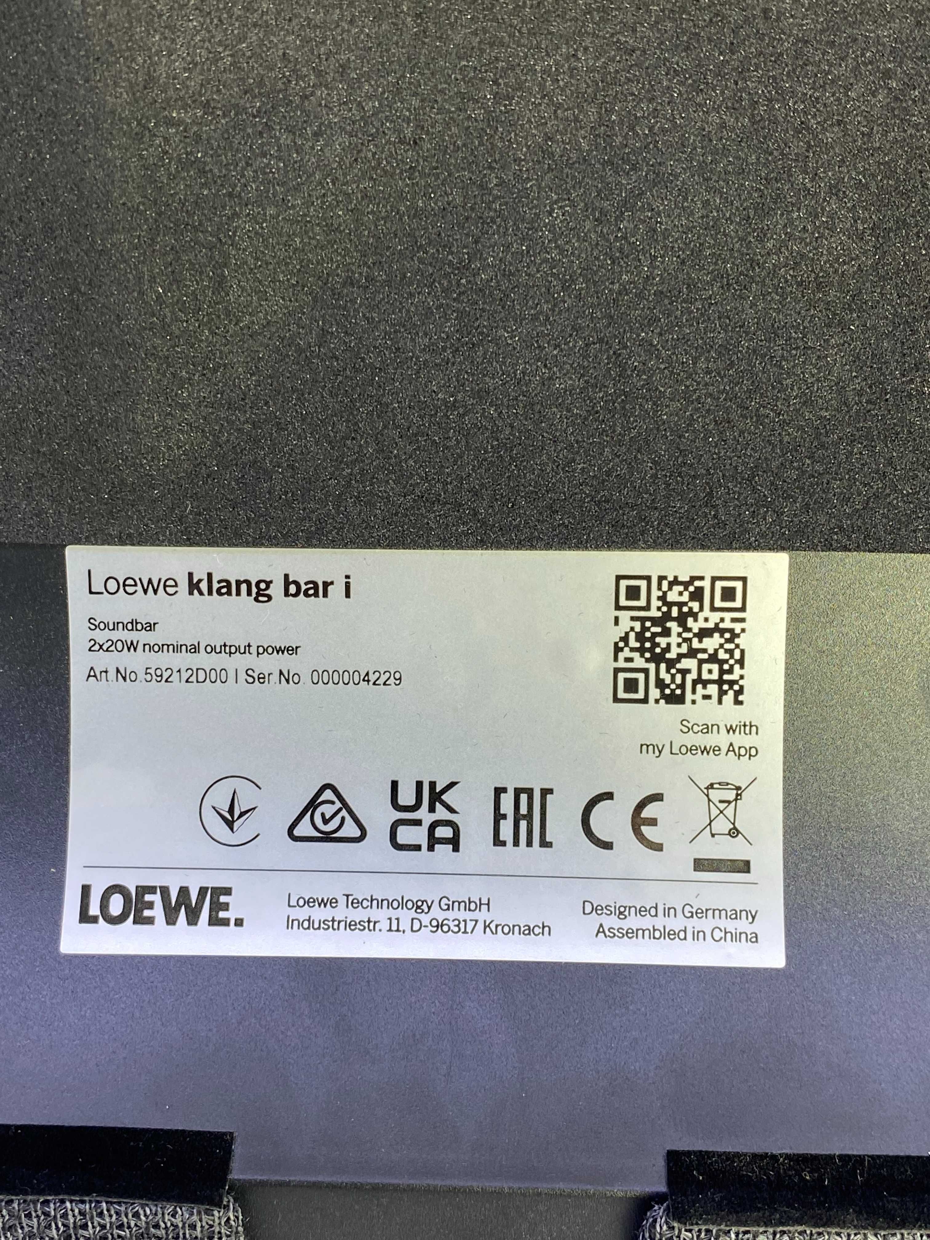 soundbar loewe klang bar i soundbar