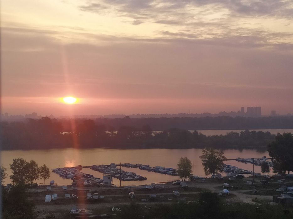 Приречная, вид на Днепр.