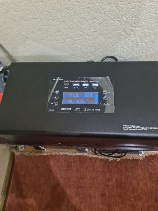 зарядна станція чиста синусоїда Інвертор datou boss 2300w/1600w ємніст