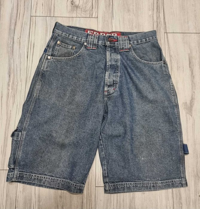 Jeansowe spodenki baggy hip-hopowe vintage No.4 By Error rozmiar L