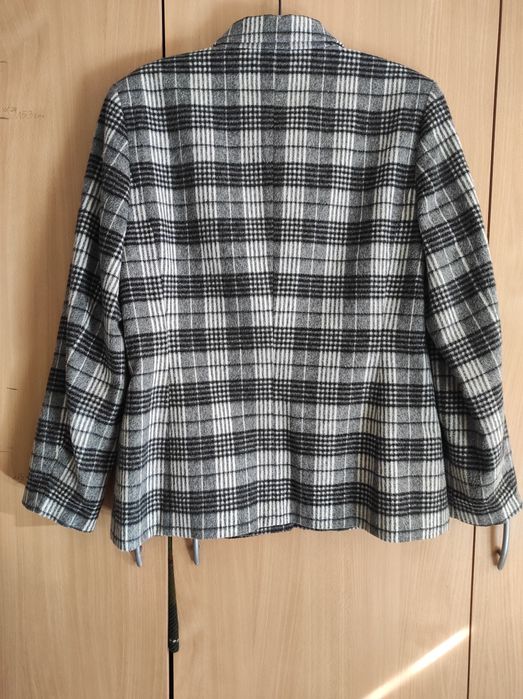 Marynarka z kaszmiru motyw krata 40/L