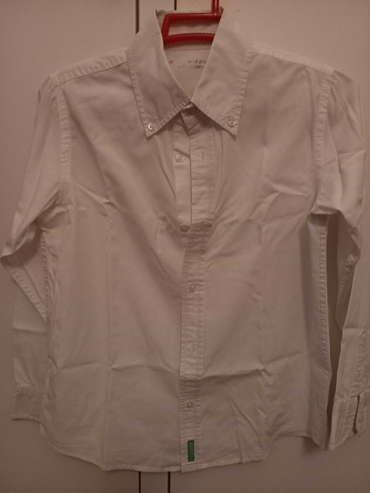 Camisa Benetton 9-10 anos branca