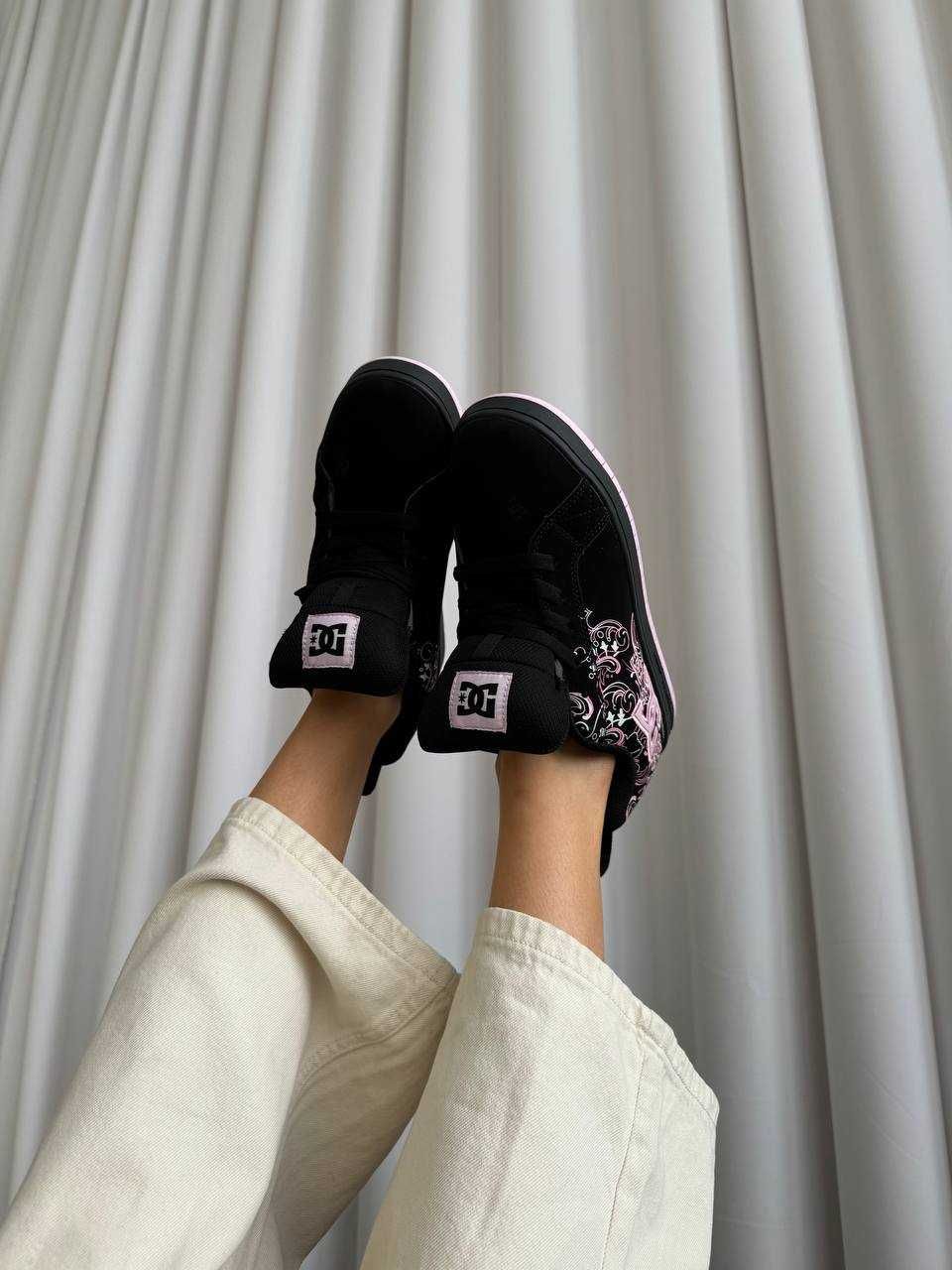 Кросівки DC Court Graffik Black Pink Sabbath premium