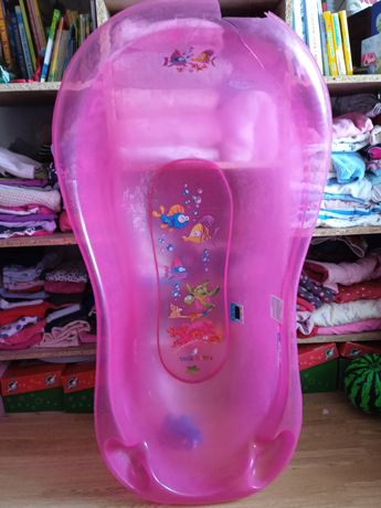 Ванночка дитяча рожева пластикова