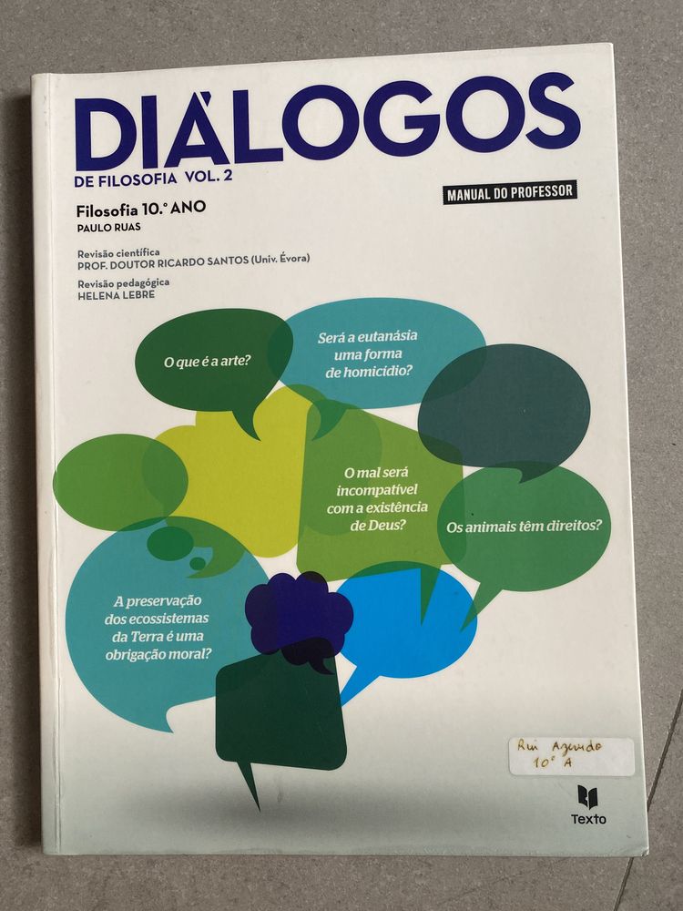 Livro de Filosofia Diálogos - 10ano