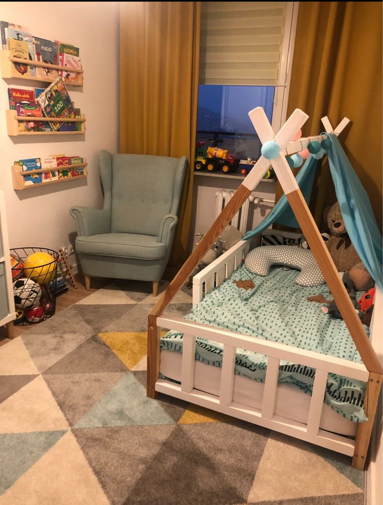 Łóżko dziecięce 90x180 typu namiot, tipi