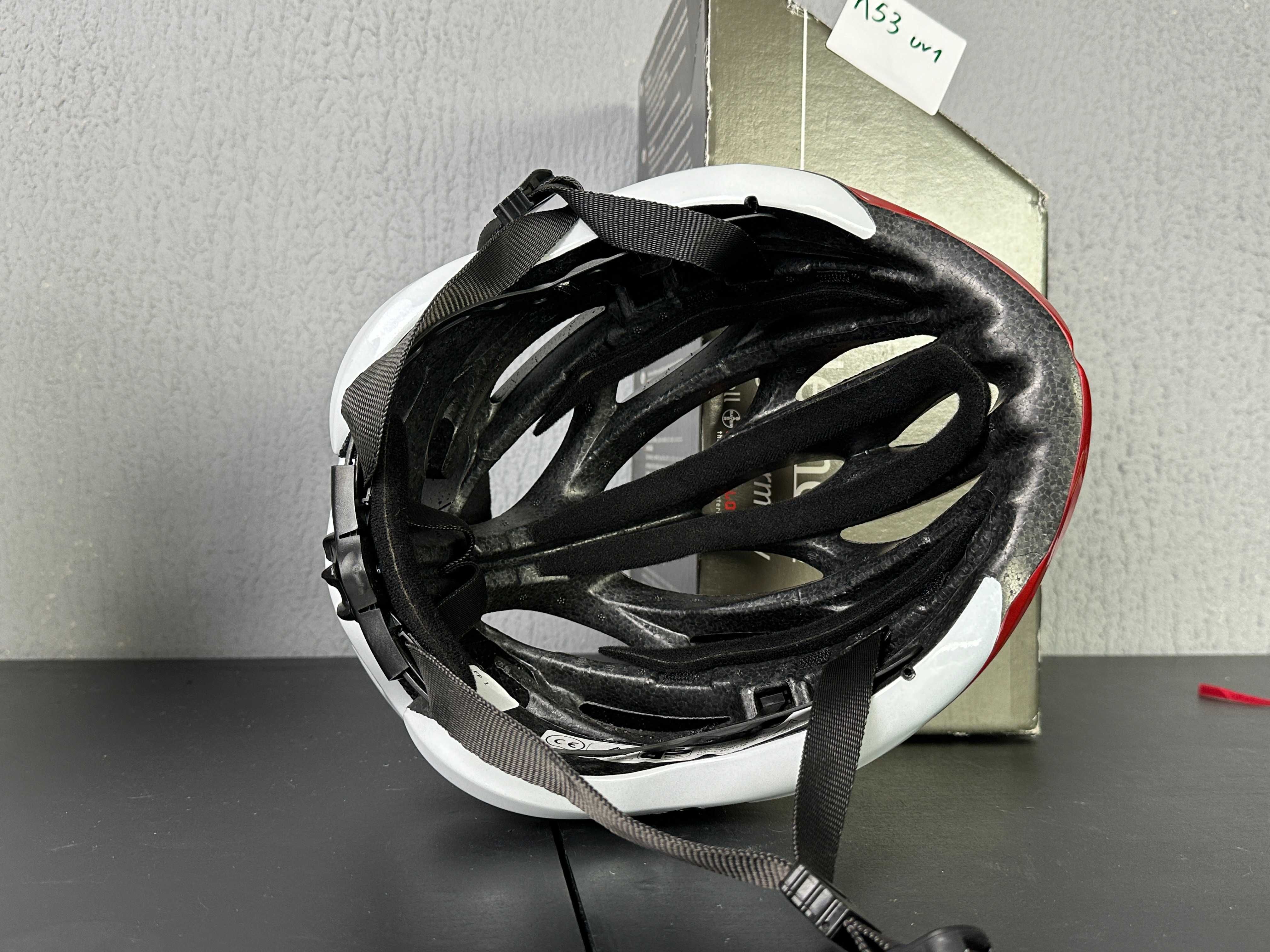 Kask UVEX FP1 czerwono biały