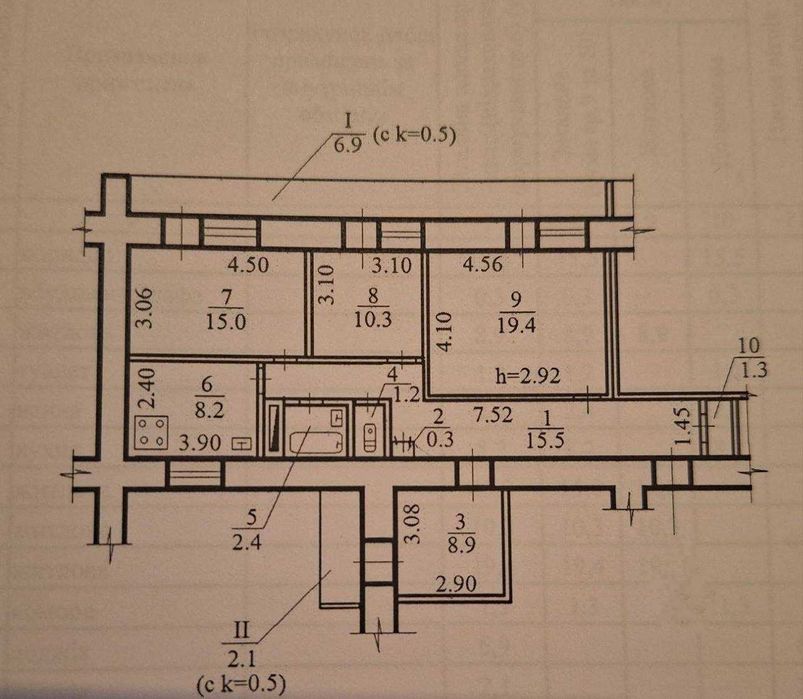 Срочно Недорого! Продажа 4к в Центре"S=92м2"Князя  В.Великого-15"Б"
