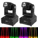 UKing 2pcs LED Moving Heads RGBW Beam dmx512