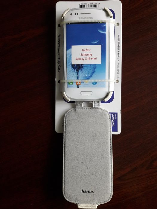 Etui futerał z klapką Samsung Galaxy S III mini biały, Hama