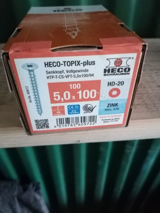 Wkrety fischer,Heco do drewna