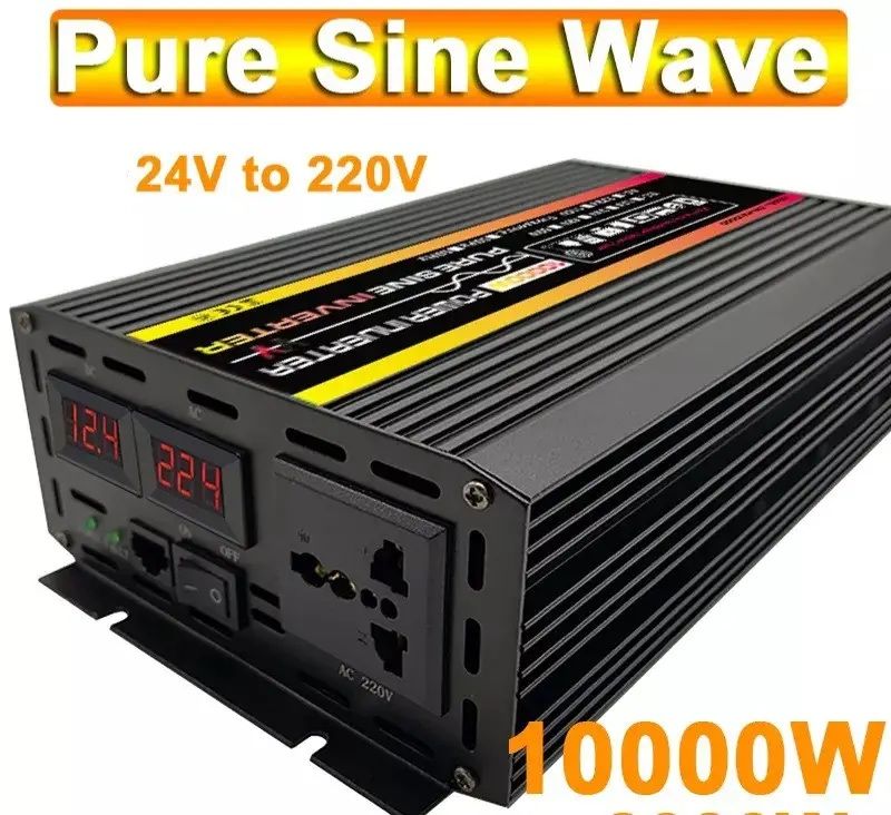 Инвертор напряжения на 24/220 вольт чистый синус 10000w