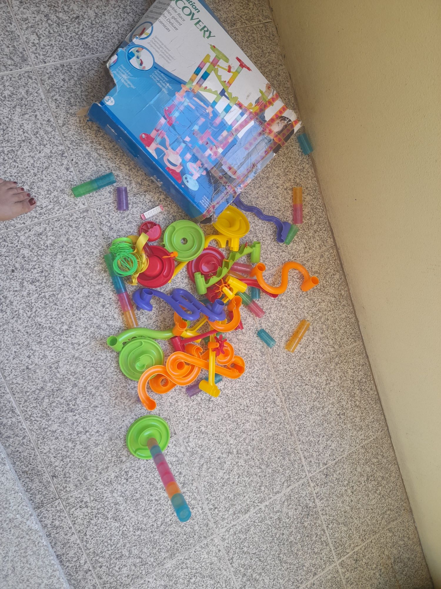Jogo, construção, para  lançar  bolas