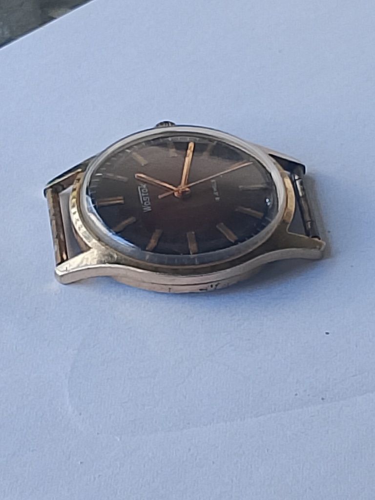 Zegarek męski Wostok 18 jewels zlocony