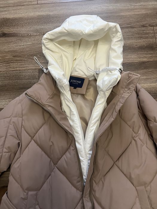 Куртка зимова, капішон знімається, коричнева, розмір Л