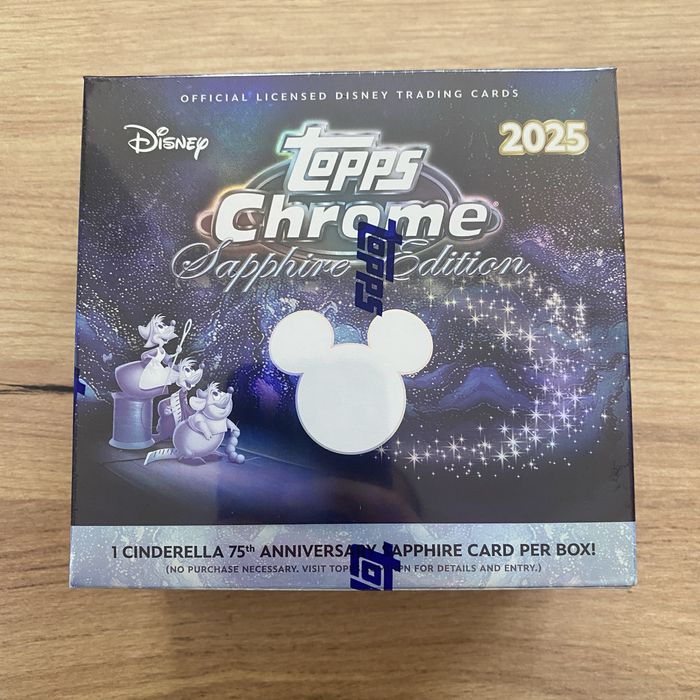 2025 Topps Chrome Disney Sapphire Edition Nova e Selada