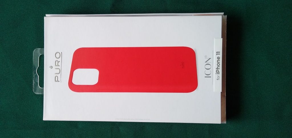 etui puro icon iPhone 11  czerwone