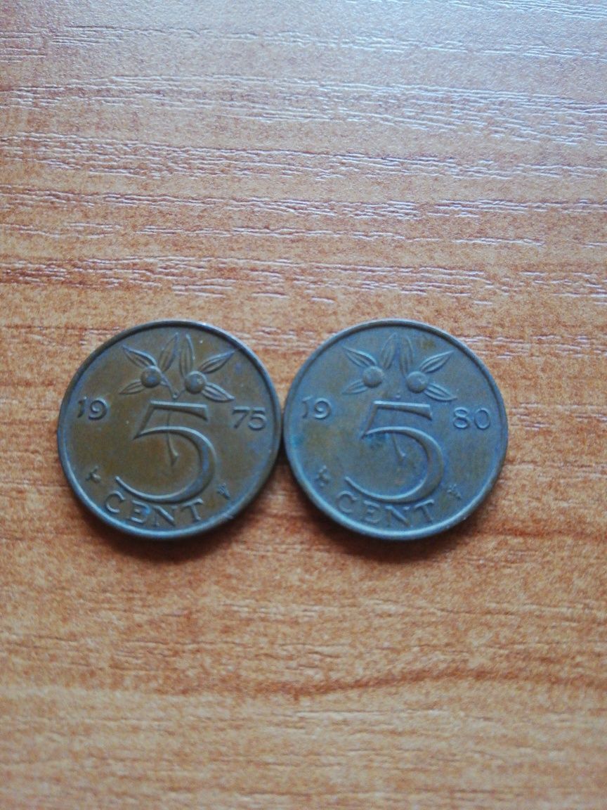 Moneta 50 centów 1975/80r Nederlanden