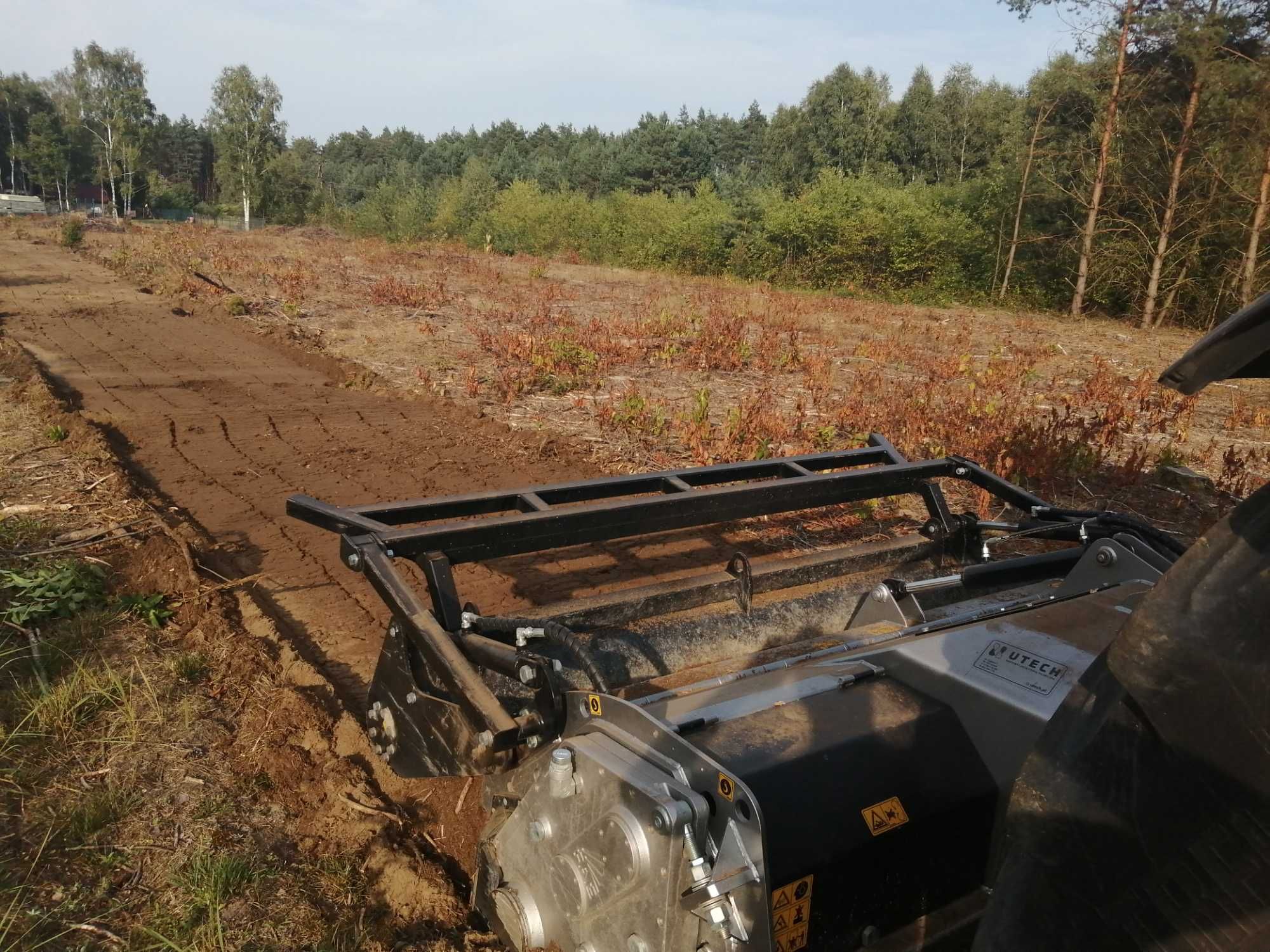 Mulczer wgłębny czyszczenie działek wycinka rekultywacja mulczowanie