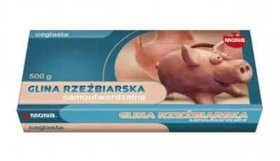 Glina rzeźbiarska samoutw. ceglasta 500g MONA