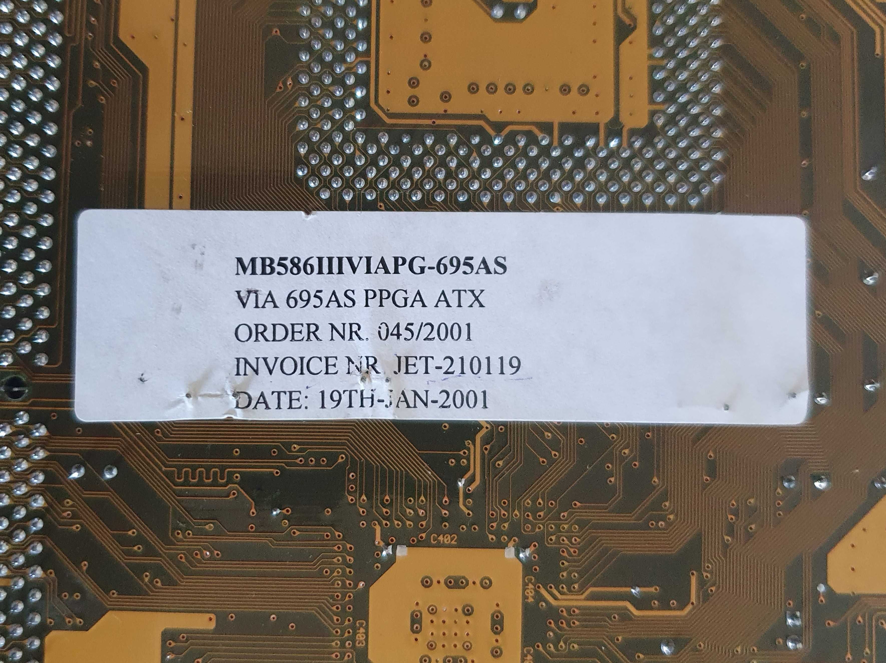 Motherboard ATX - Via 695 AS ppga - Socket pga370 - P3