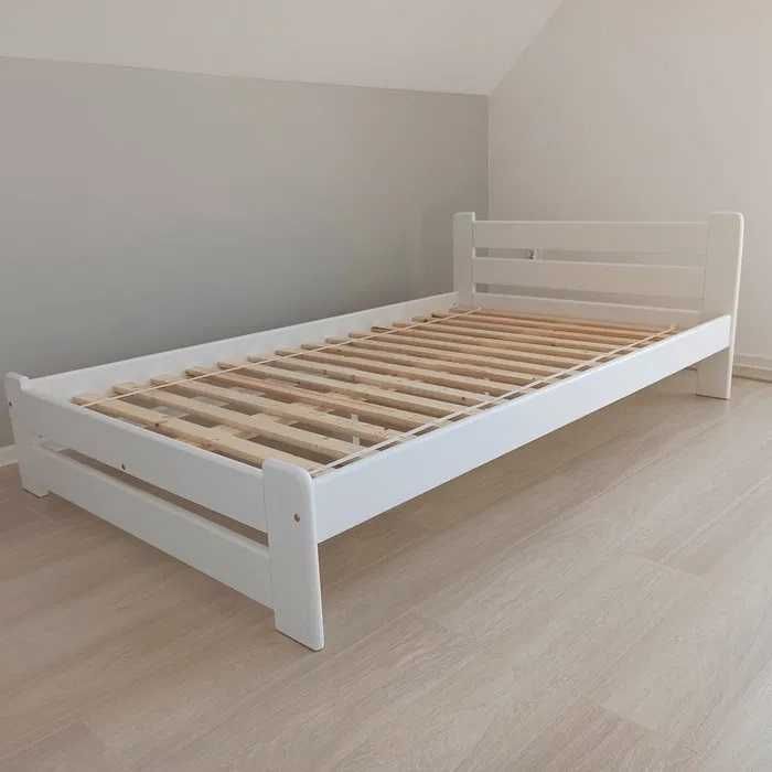 Nowe łóżko sosnowe ze stelażem różne kolory i wymiary. PRODUCENT