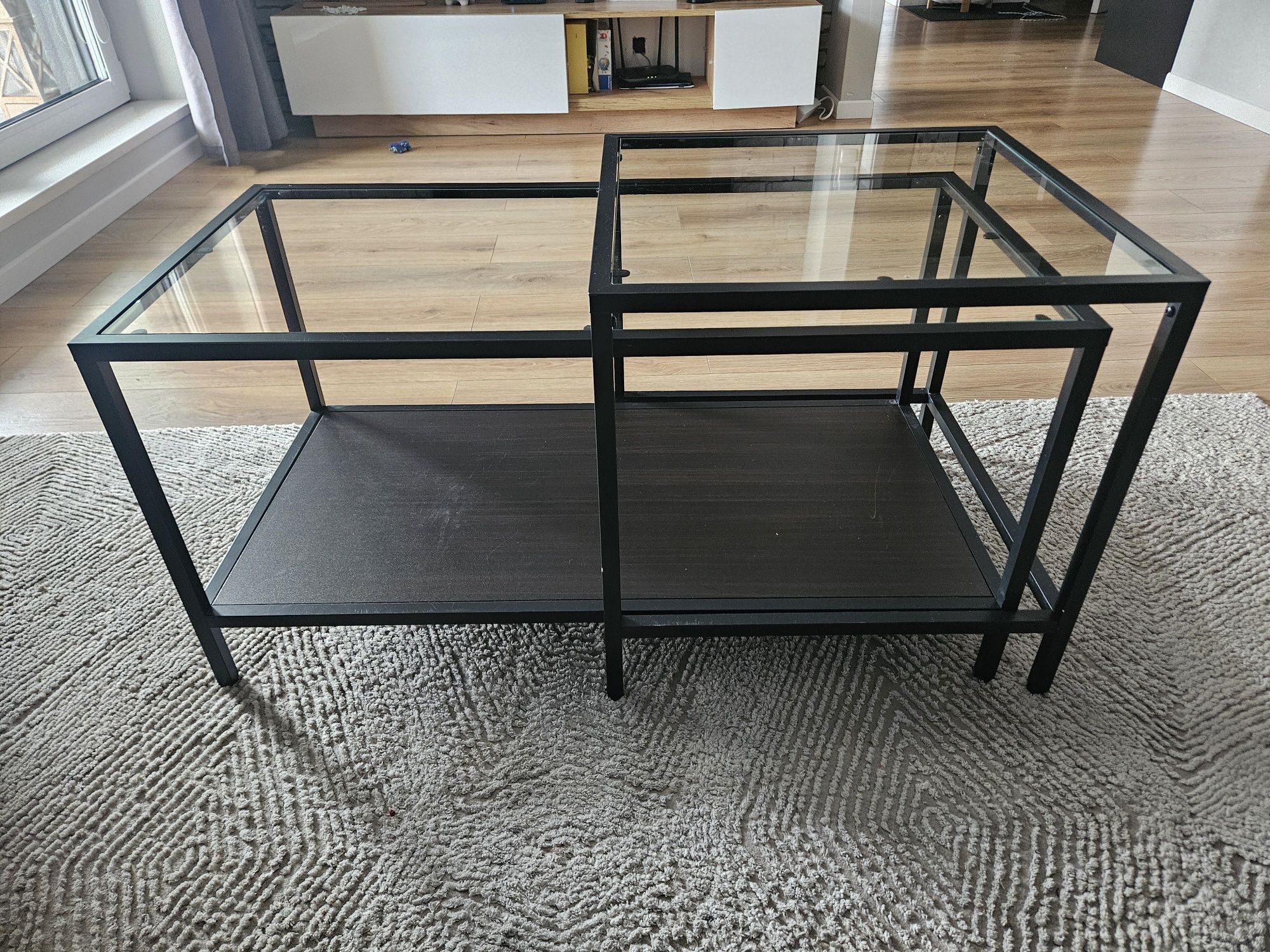 Stolik kawowy czarny Ikea VITSSJÖ