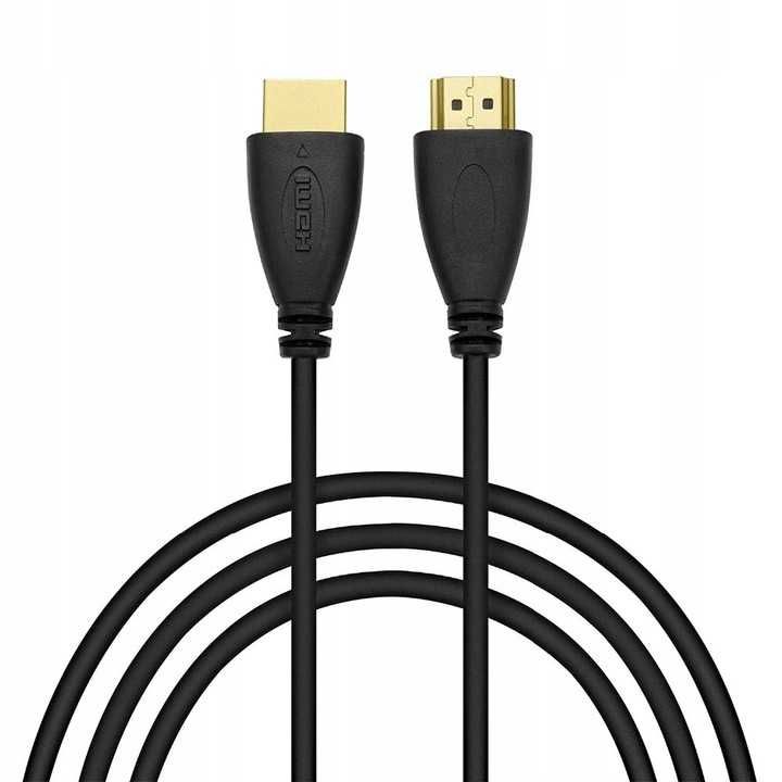 Kabel Hdmi 2.0 High Speed Premium 4k Uhd Fhd 3d 48 Bit Tv Pozłacany 3m