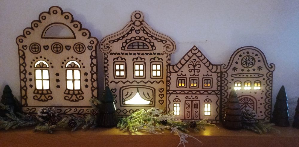 Domki lampiony świecące