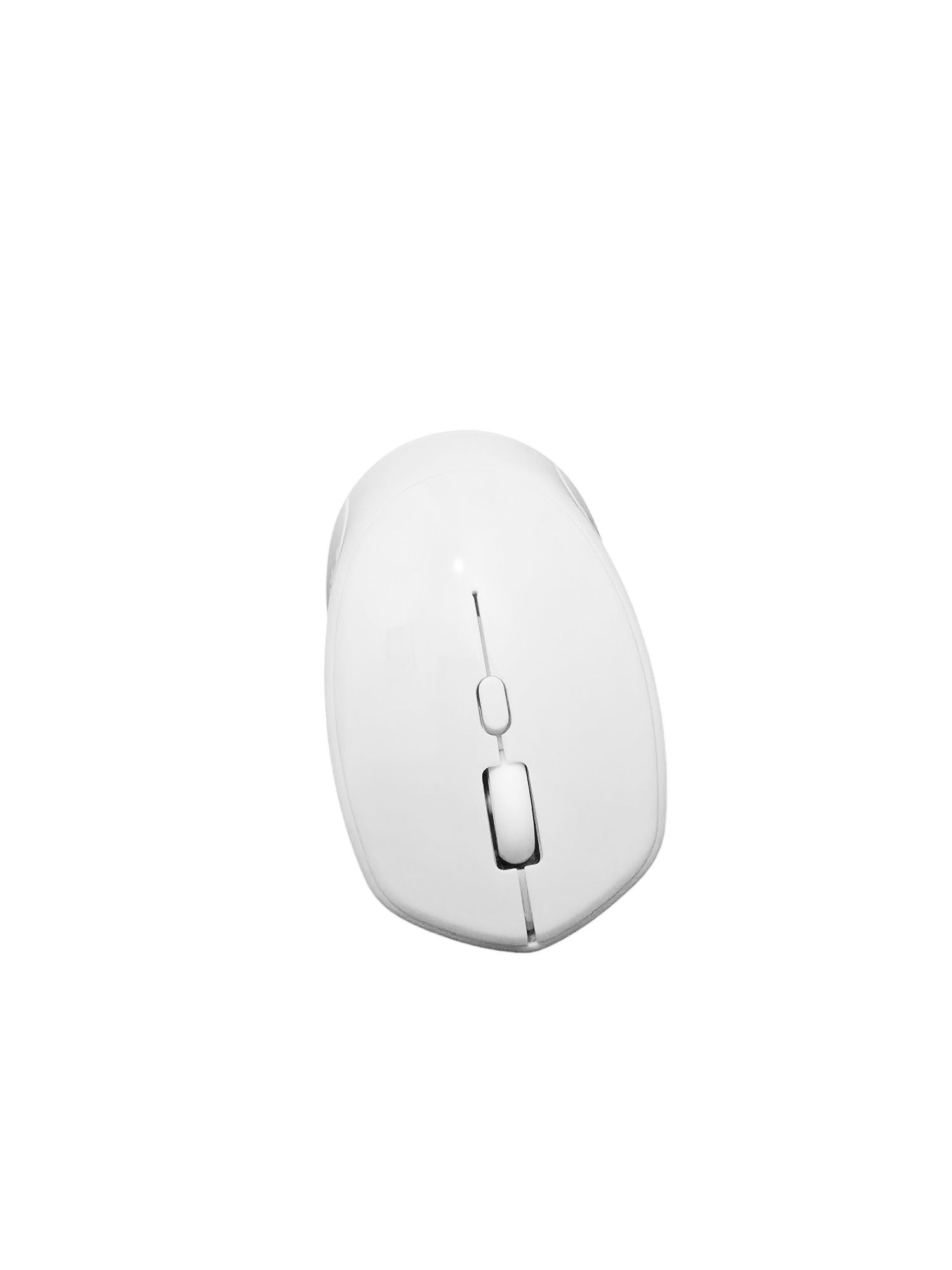 Mysz Bluetooth 5.0 + 2.4G Dual Mode, Cicha, 3xDPI, Win/Mac/iPad  Biała