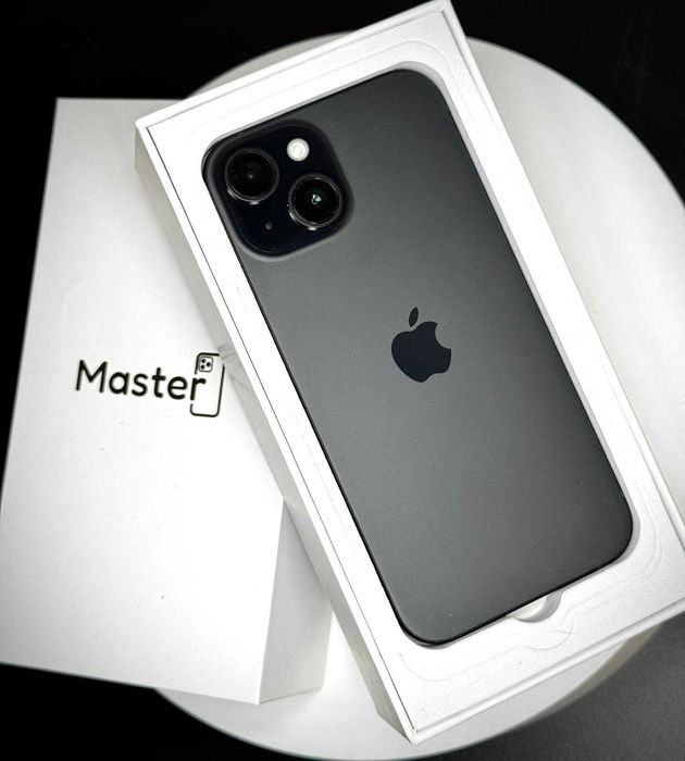 Apple IPHONE 15 128gb BLACK Nieużywany 100% bateria 0 cykli 6msc gwar