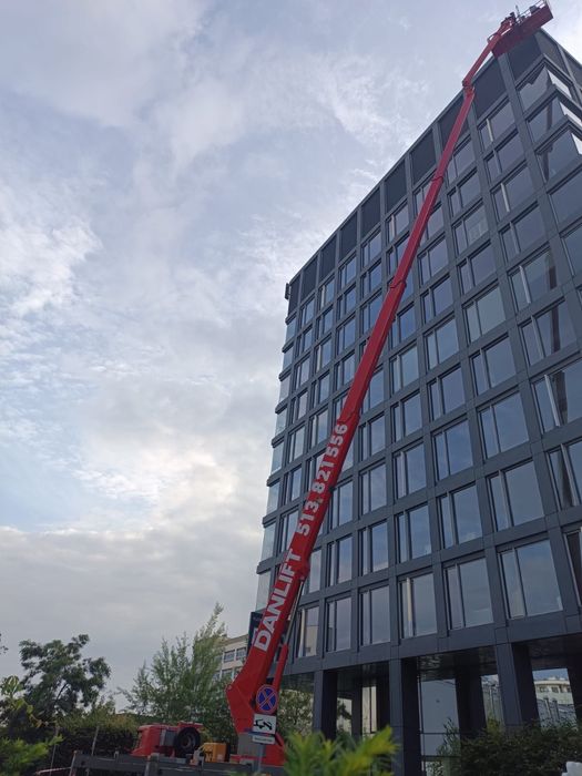 Wynajem podnośnik koszowy, zwyżka 45m, 53m, 61m, 70m