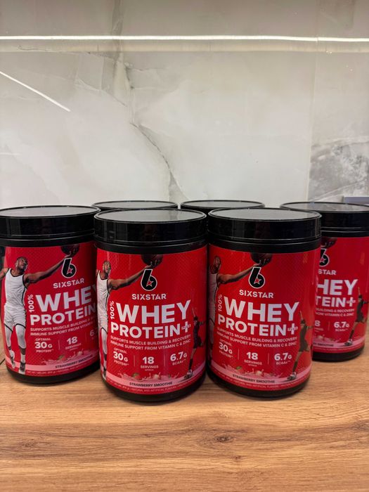 Протеїн Six Star 100% Whey Protein Plus, смак Strawberry Smoothie