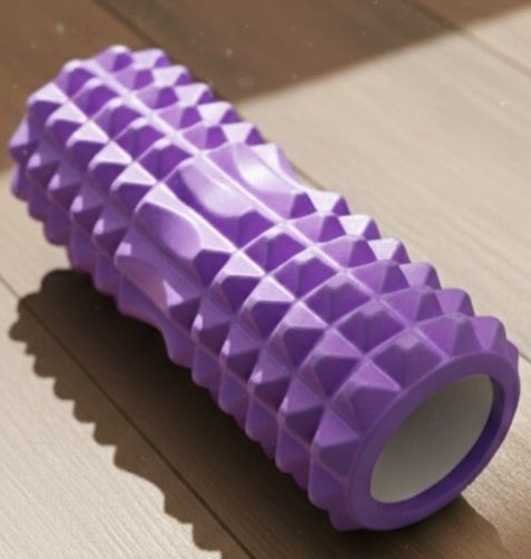 Валик массажный с выемкой для позвоночника 33*12 см валик масажний