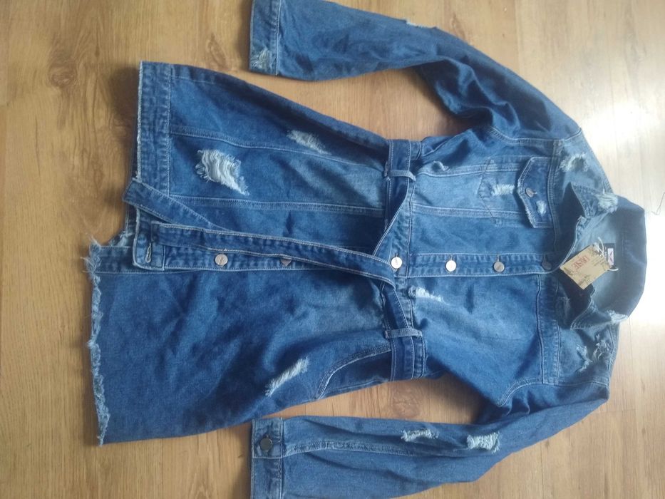 Katana jeansowa z przetarcia mi Denim L