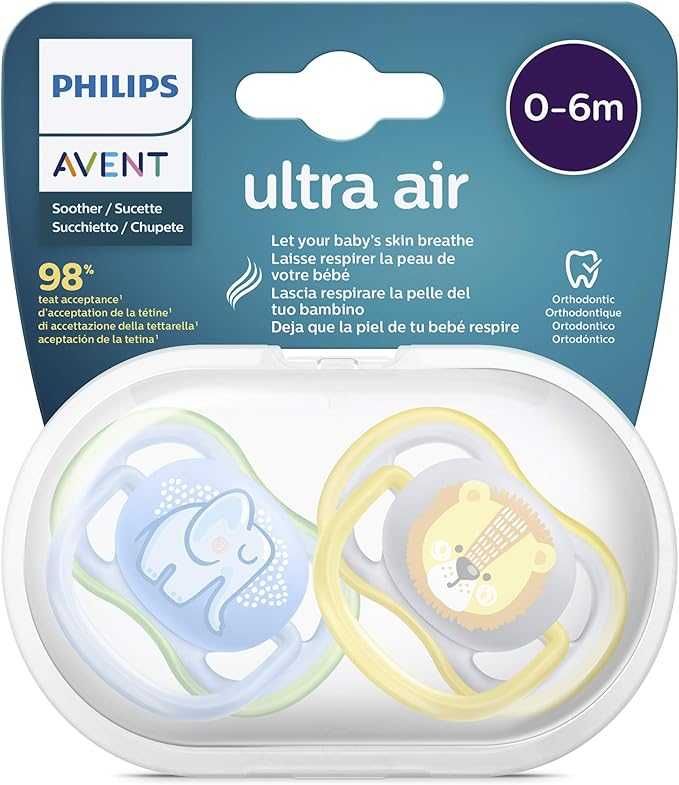 Smoczek ortodontyczny Philips Avent 0-6msc 2szt