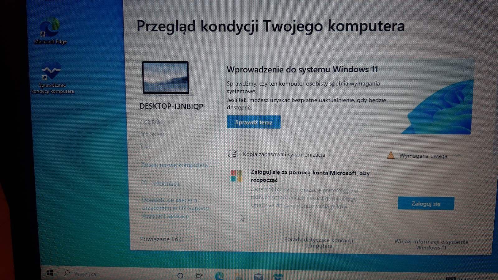 Laptop HP 15” RTL8723DE 500GB/4GB RAM/Win10/mysz Dobra bateria