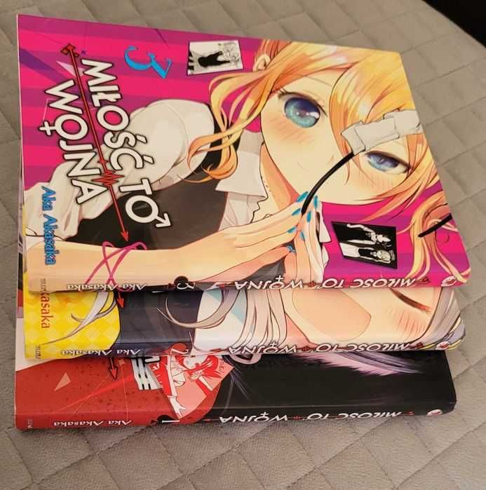 -70% * Zestaw 3 książek MANGA LOVE IS WAR Miłość to wojna KOMIKS 1 2 3