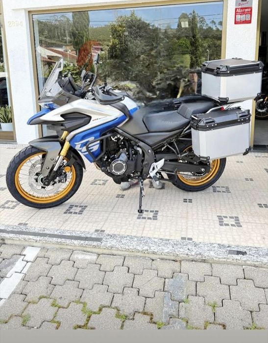 (NOVO) Malas Laterais + Top Case Alumínio Voge 525DSX