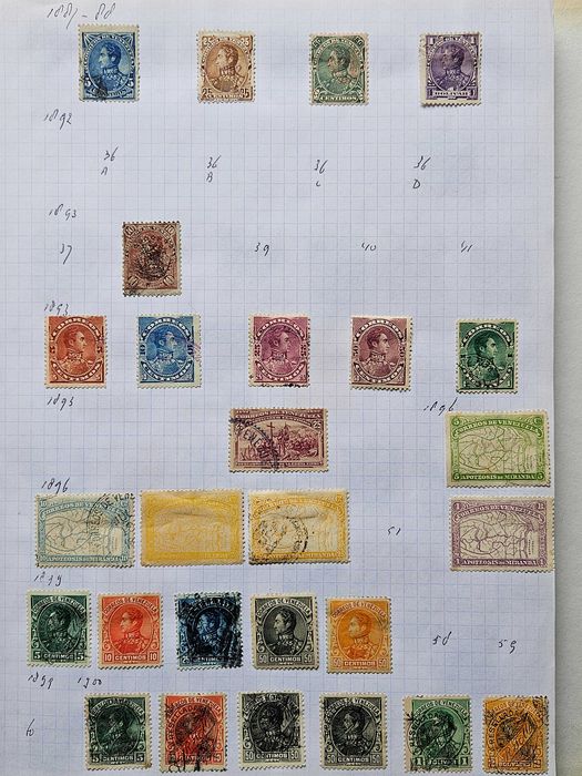 Klaser ze Znaczkami Wenezuela Zbiór lata 1880/1995 Simon Bolivar Mi 26