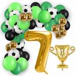 zestaw balony balonów piłka nożna piłkarskie 7 urodziny
