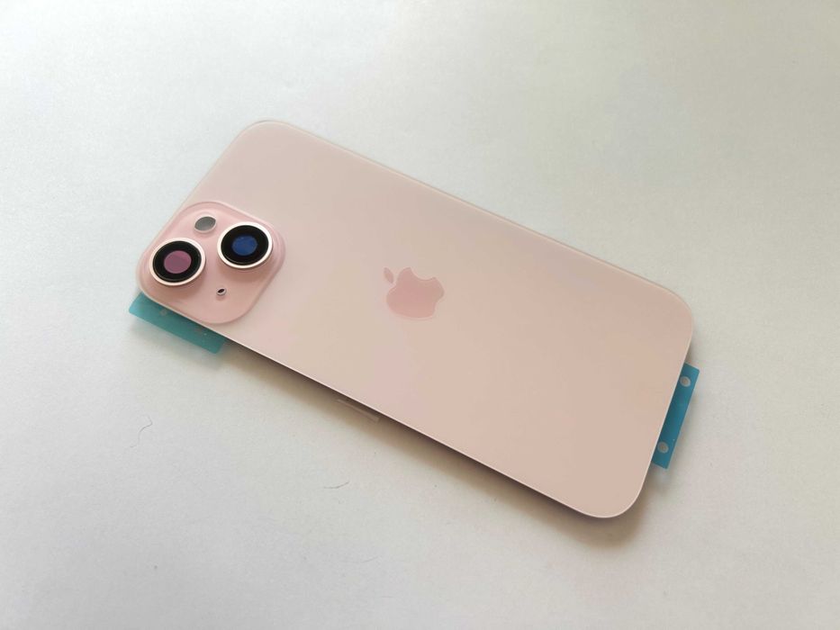 Tylna klapka iPhone 15 z ramką magnesami szkiełkami KOLOR RÓŻOWY