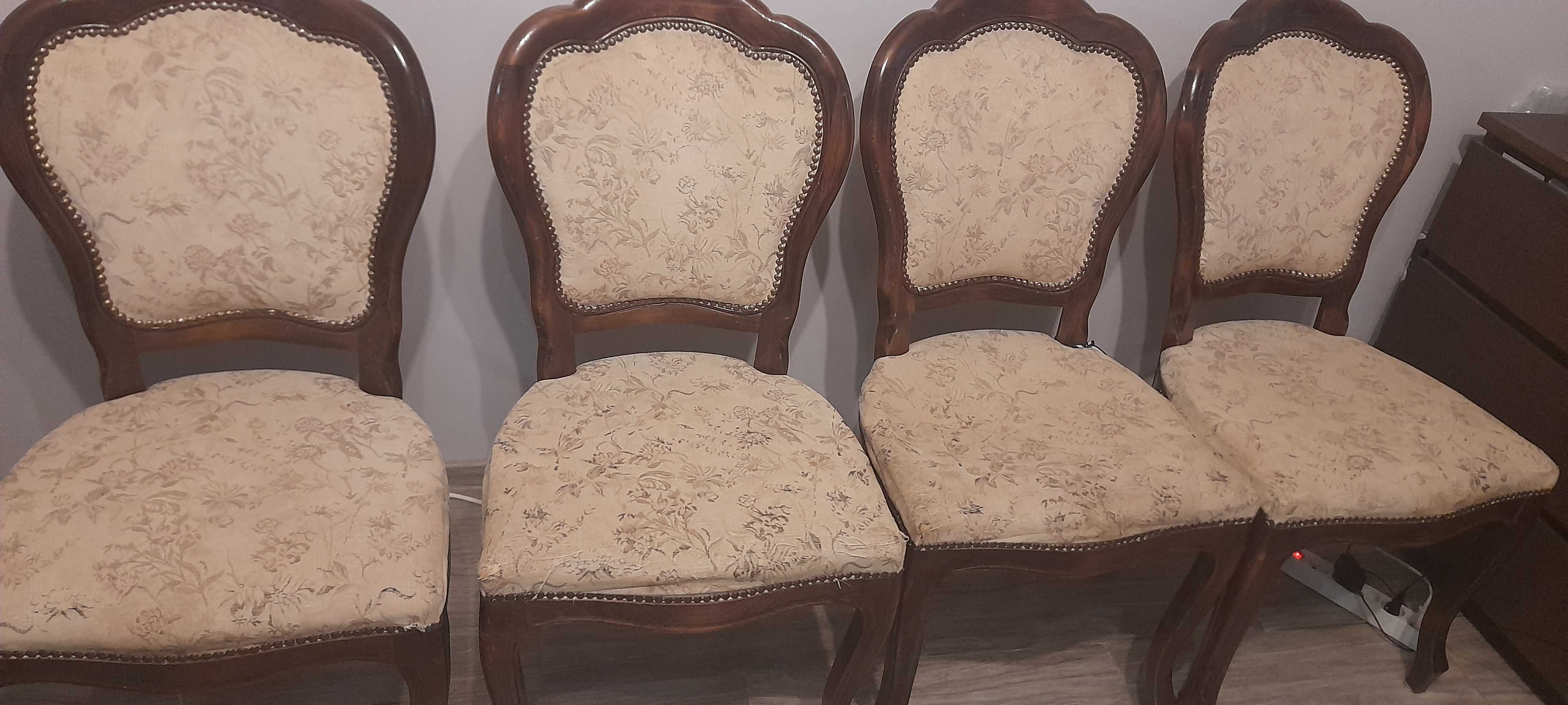 sprzedam krzesła 4 szt do renowacji ,krzesła przyjechły z Niemiec