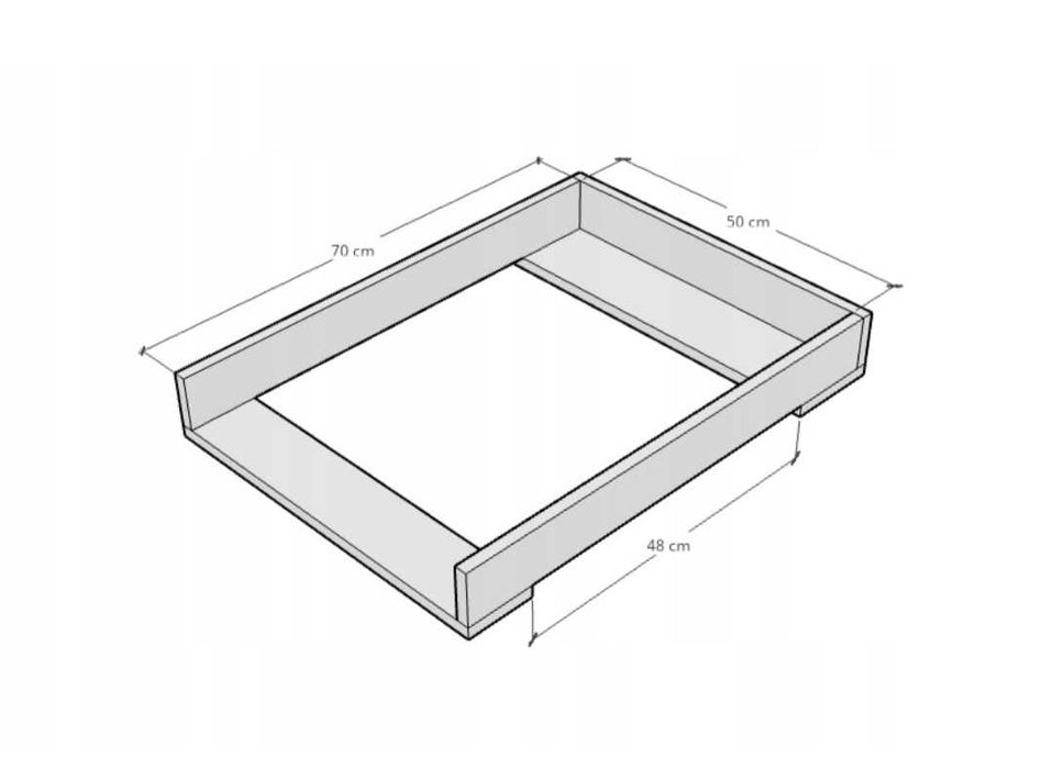 Przewijak na komodę Ikea Malm biały