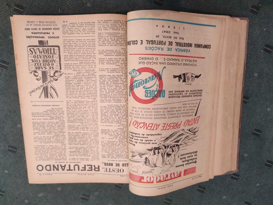 Vida Rural 1º Semestre 1954 - 25 Revistas Encadernadas