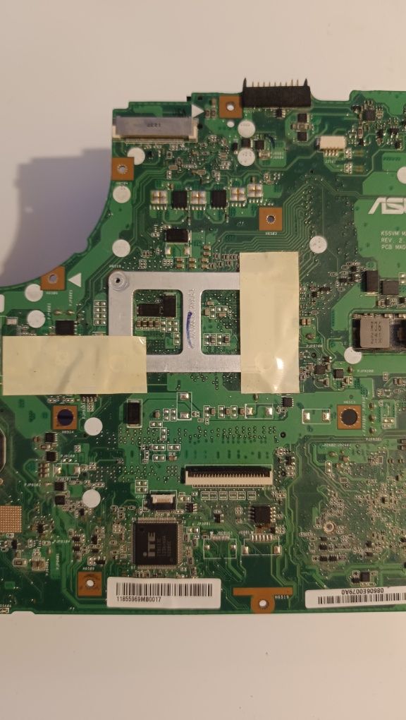 Motherboard ASUS k55vm com placa gráfica e placa de rede funcional