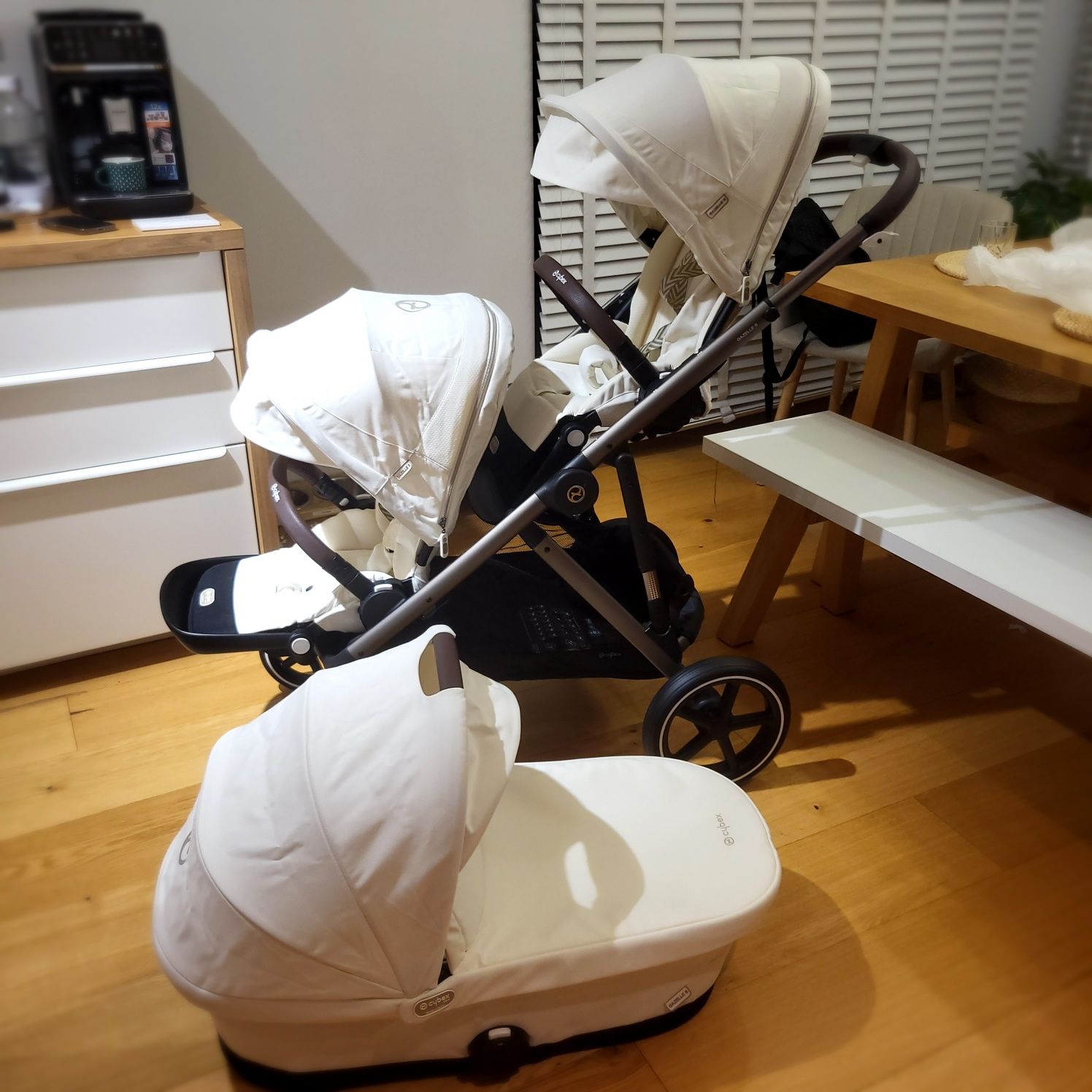 Wózek Cybex Gazelle S Lux rok po roku, Seashell Beige