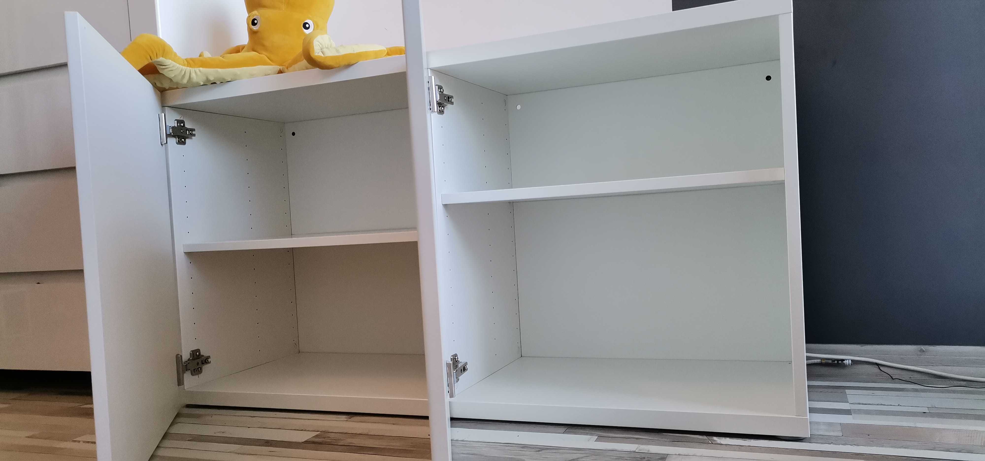 Szafka z drzwiczkami biała / połysk 120x42x64cm BESTA Ikea