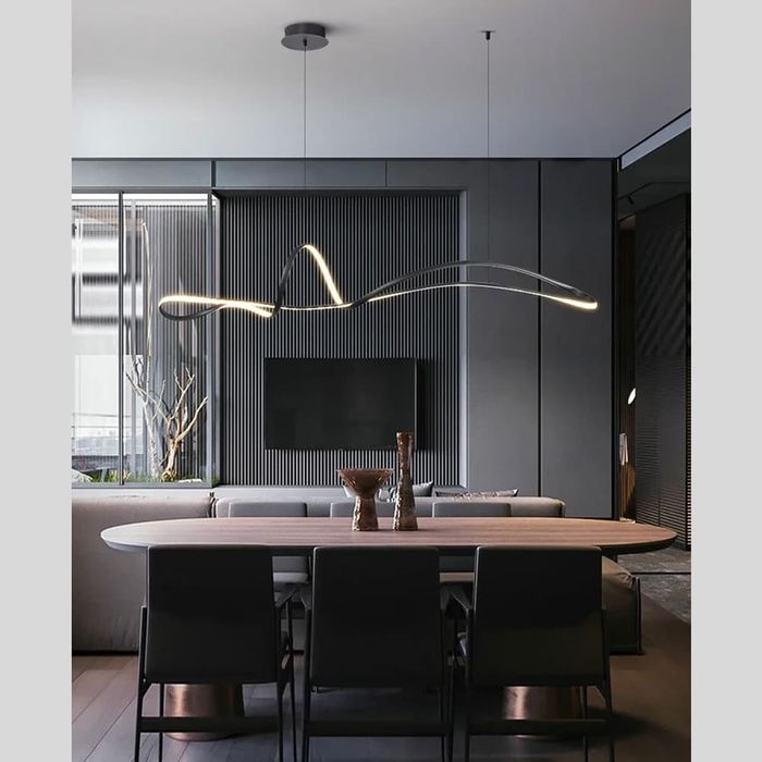 Видовжена люстра,стильна люстра,світлодіодна люстра